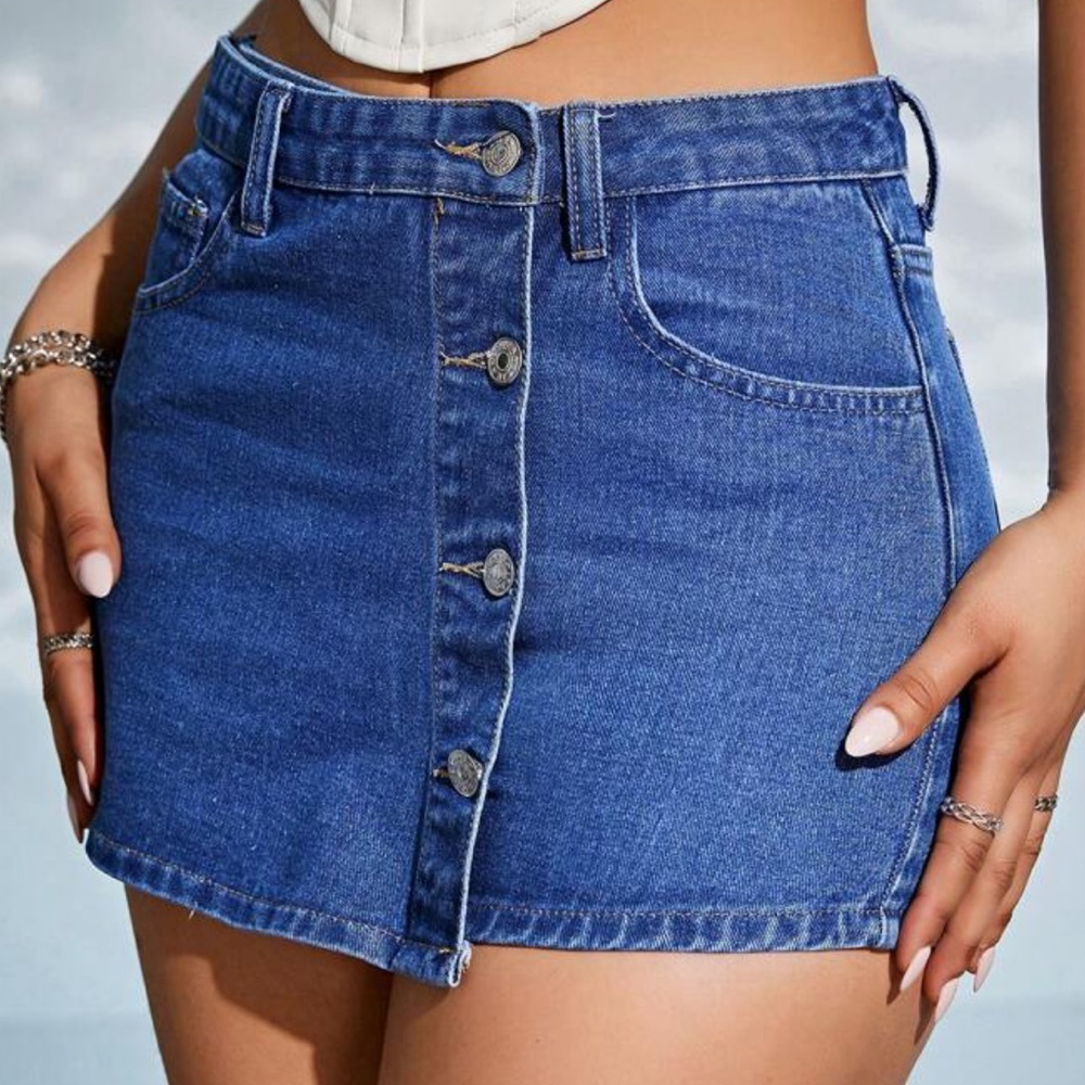 Denim Skort